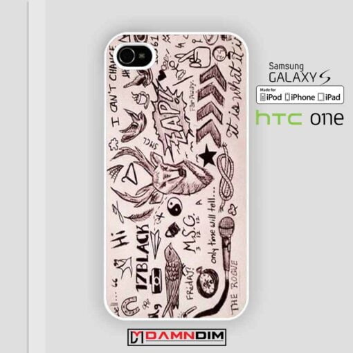 One Direction Tattoos iphone case damndim.com