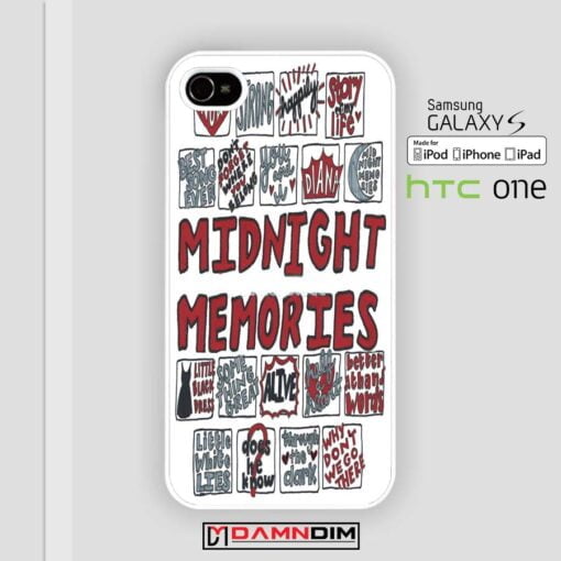 midnight memories one direction iphone case 4s/5s/5c/6/6plus/SE