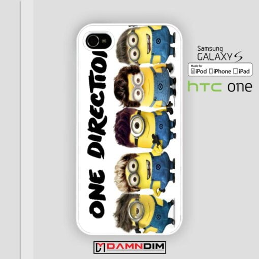 minion one direction iphone case 4s/5s/5c/6/6plus/SE