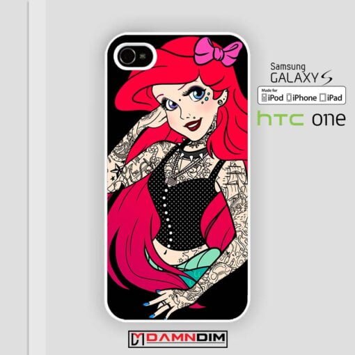 punk little mermaid iphone case damndim.com