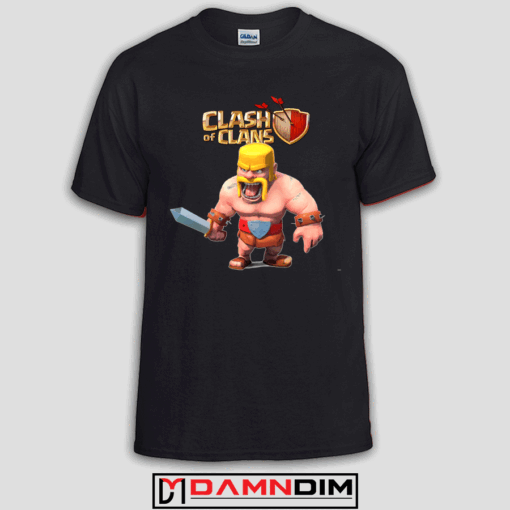 calsh of clans barbarian Custom Tshirts and Adult Unisex Tshirt - damndim.com