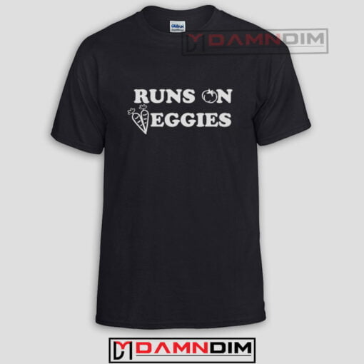 Runs on Veggies Funny Graphic Tees