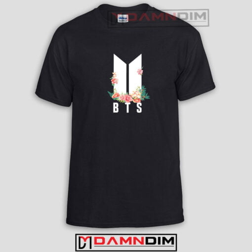 BTS floral logo Funny Graphic Tees
