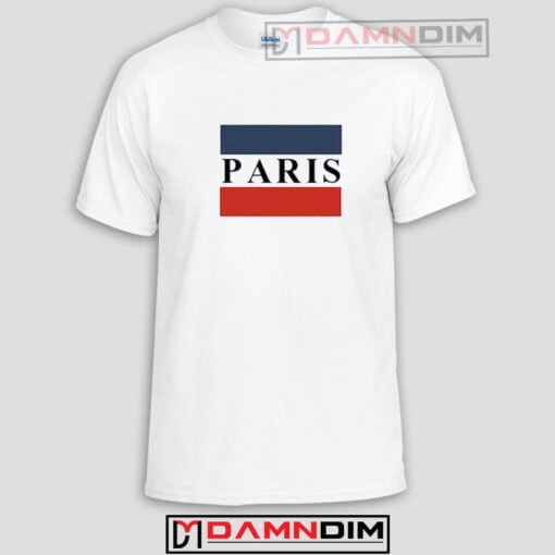 Paris Striped Flag Funny Graphic Tees
