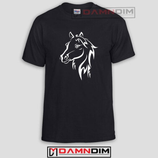 SILHOUETTE IMAGE OF A HORSE Funny Graphic Tees
