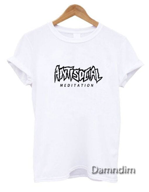Antisocial Meditation Funny Graphic Tees