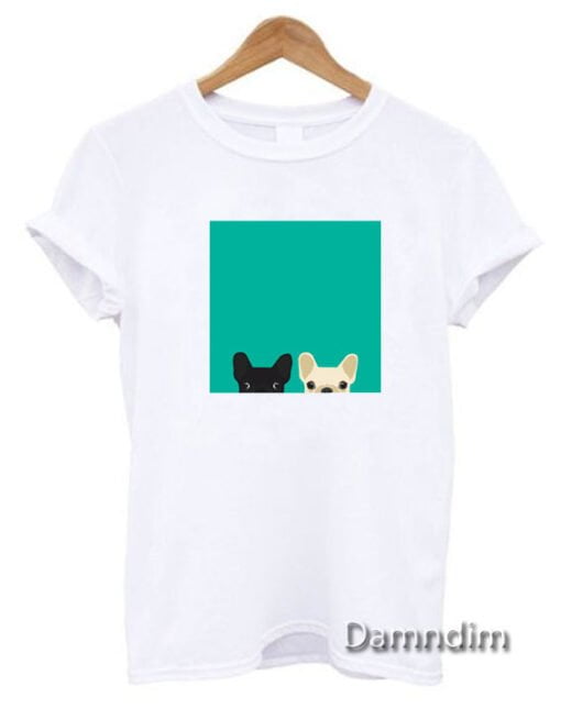 2 French Bulldogs Funny Graphic Tees