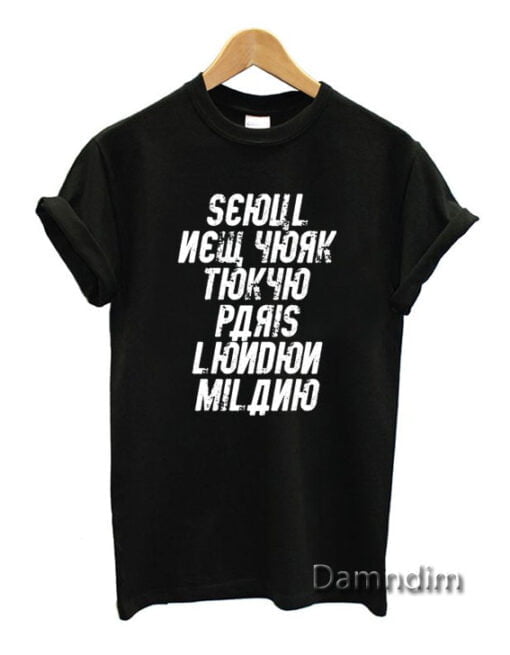 Seoul New York Tokyo Funny Graphic Tees