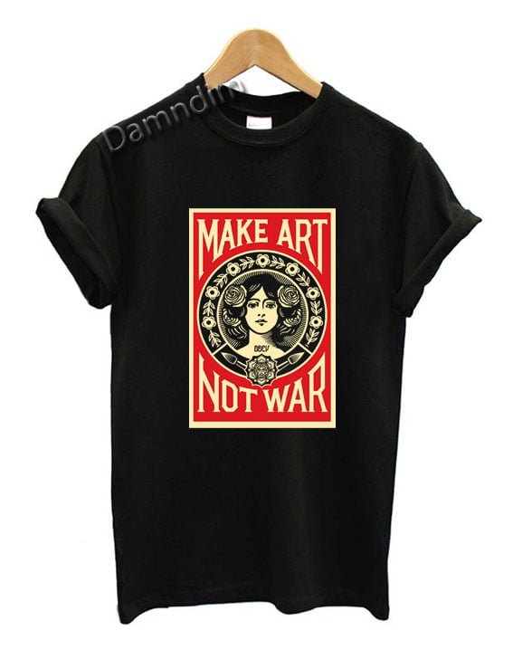 make art not war sweatshirt