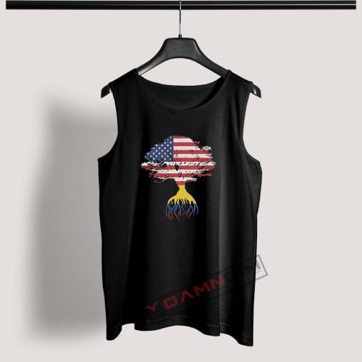 Tank Top American Flag Colombian Roots Colombia Flag