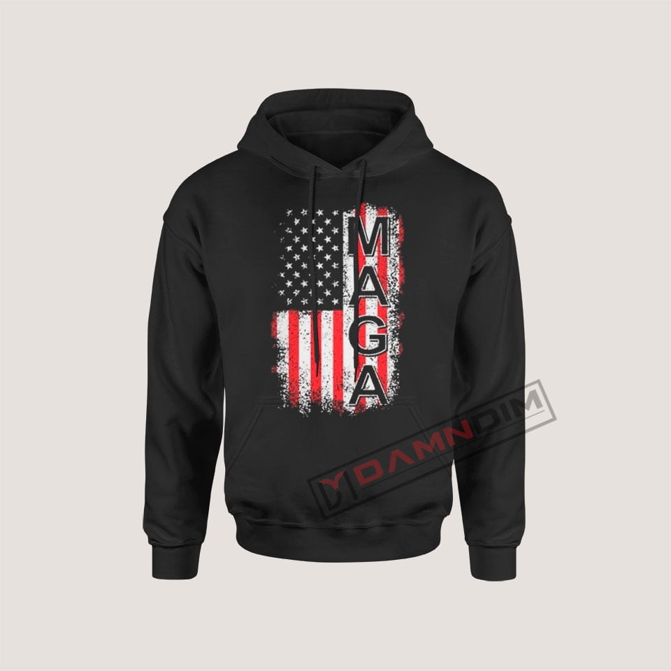 Donald Trump USA Flag MAGA Youth T-shirt Casual Tee