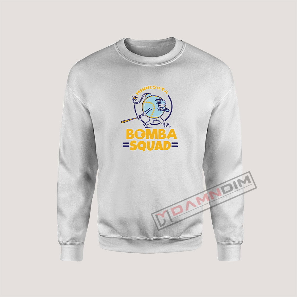 Bomba Squad Twins Minnesota Sweatshirt On Sale - Funny Graphic Tees - Damndim.com