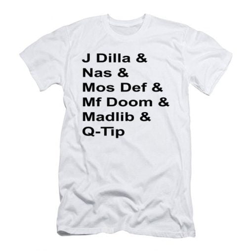 J Dilla Nas Mos Def Mf Doom Madlib T Shirt