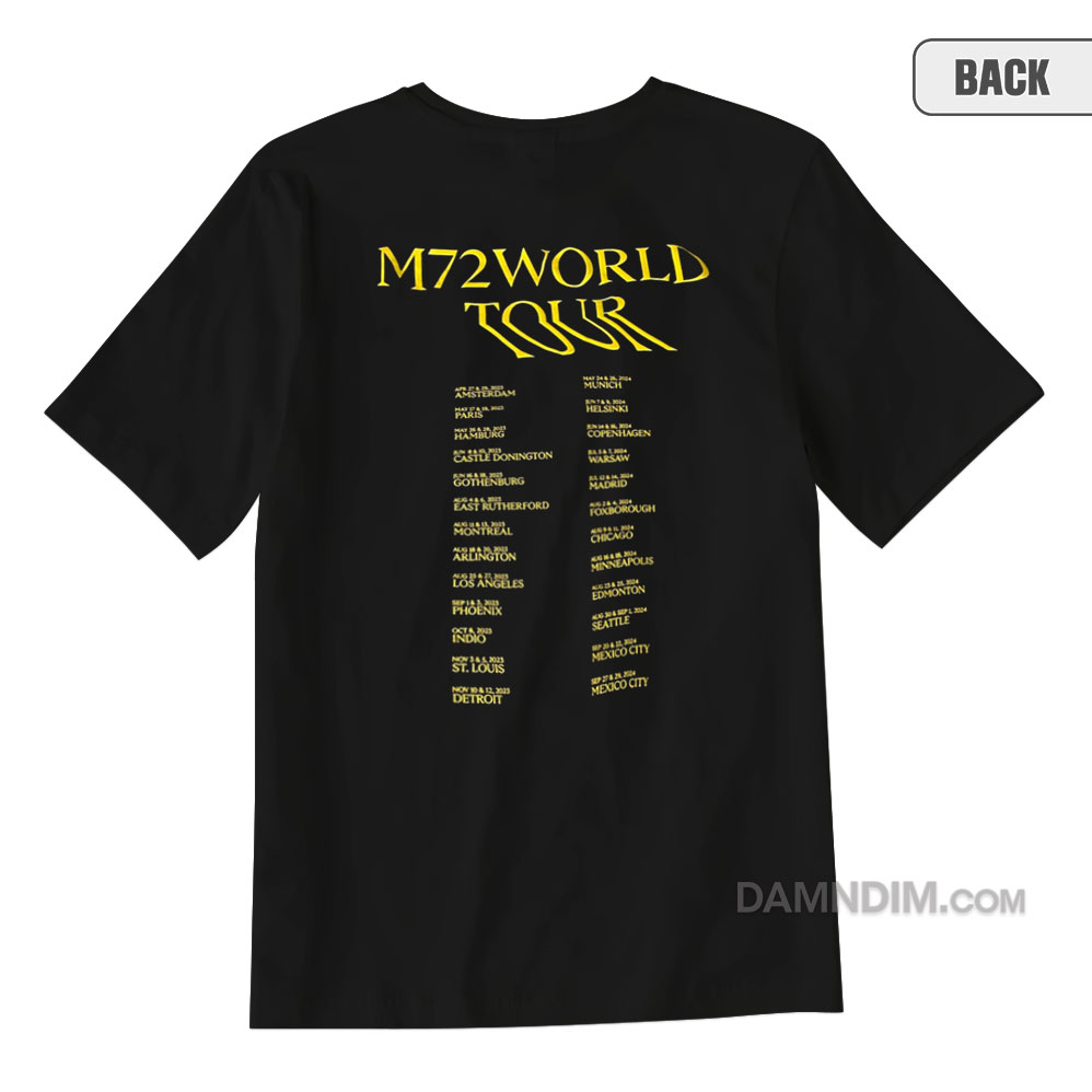 Metallica M72 World Tour TShirt