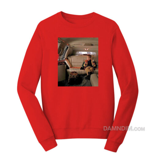Macaulay Culkin Enjoy Pizza and Wine Sweatshirt