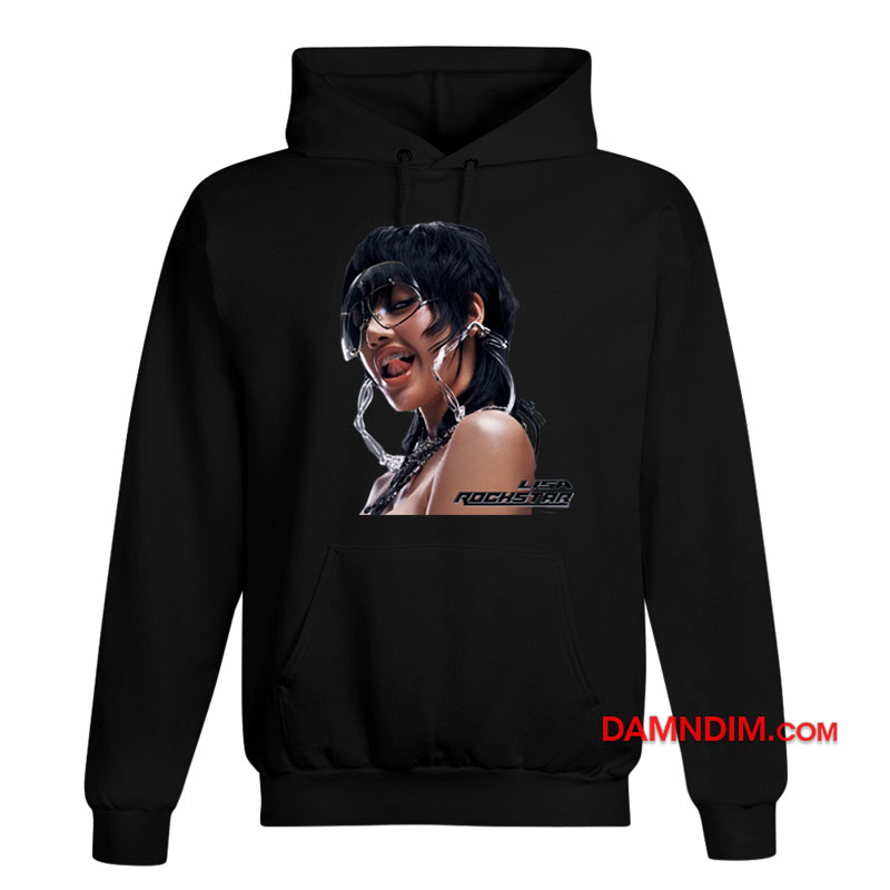 トップス rockstar logo hoodie lisa lloud Lisa X Lloud Rockstar Logo Shirts, hoodie, long sleeve, v